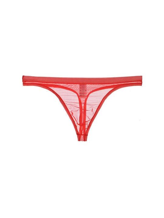 Sexy transparenter Bikini-Slip mit niedriger Taille
