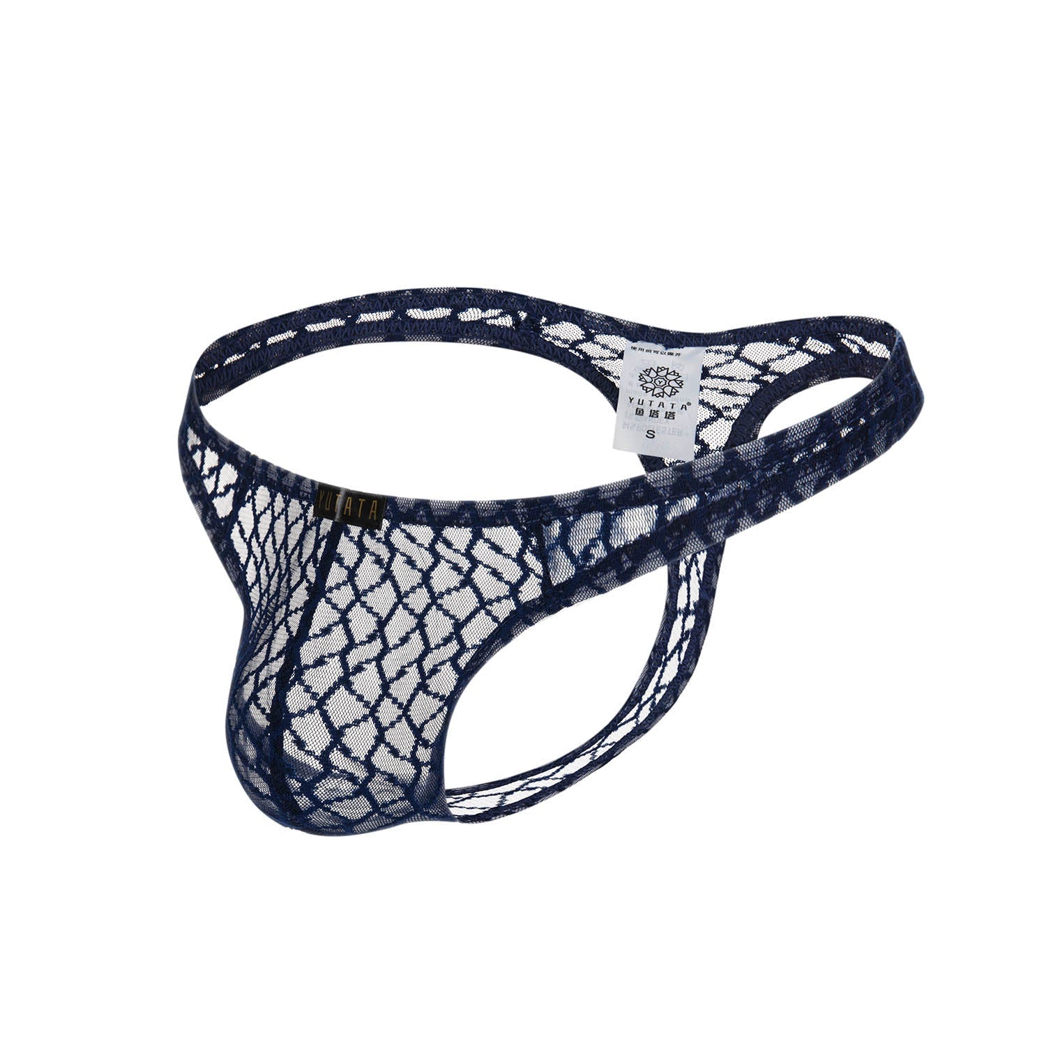 Durchsichtiger String-Tanga aus Spitze
