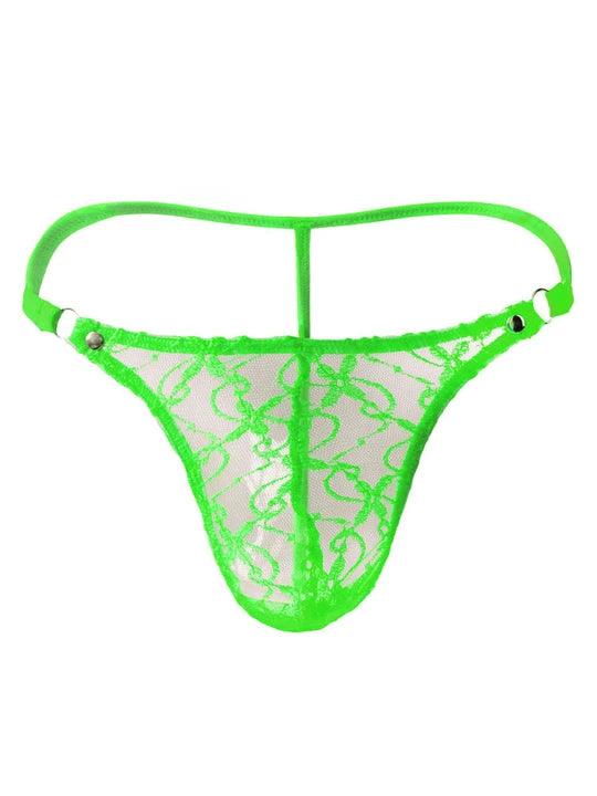 Durchsichtiger G-String aus Netzstoff