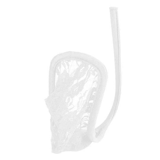 Tongs transparentes à cordon en C 