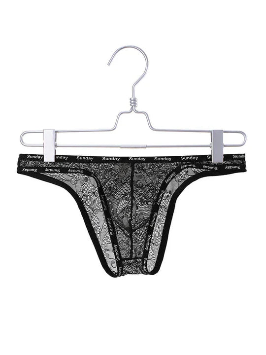 Sexy Slip aus transparenter Spitze mit elastischem Bund 
