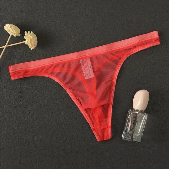 Sexy transparenter Bikini-Slip mit niedriger Taille