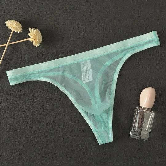 Sexy transparenter Bikini-Slip mit niedriger Taille