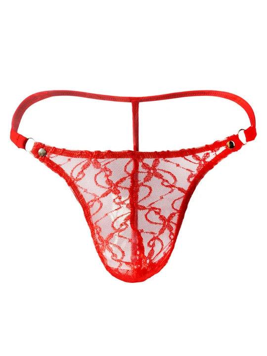Durchsichtiger G-String aus Netzstoff