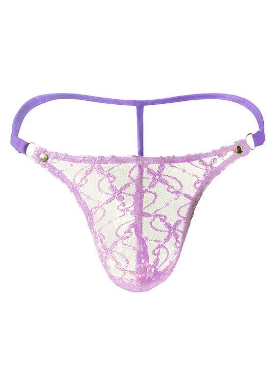 Durchsichtiger G-String aus Netzstoff