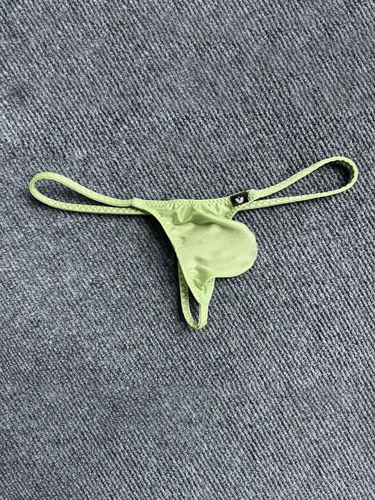 Sexy Beutel-Tanga mit Spitzenbesatz 