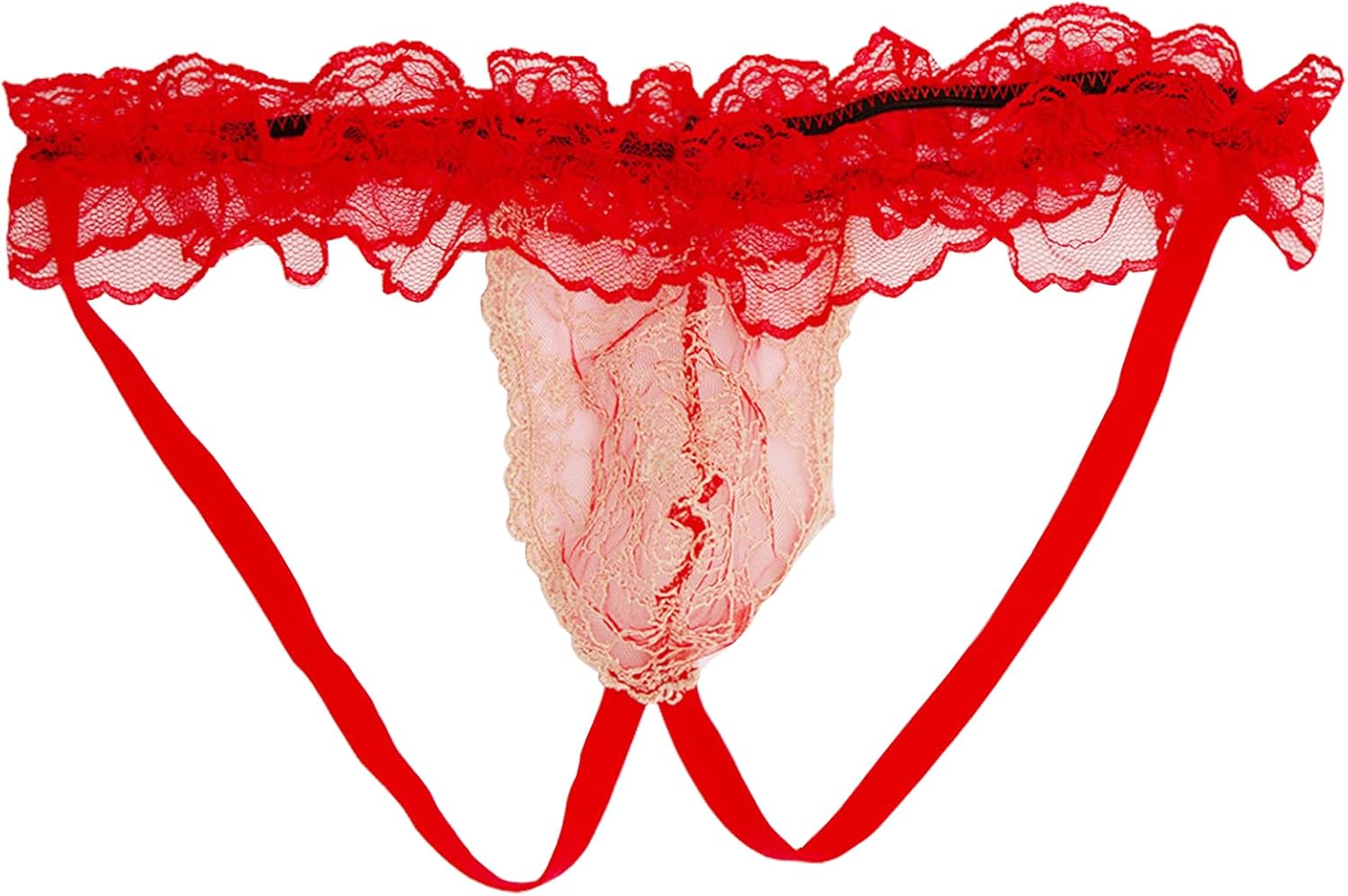 Sexy Herren-Slip mit dehnbarer Spitze und offenem Schritt
