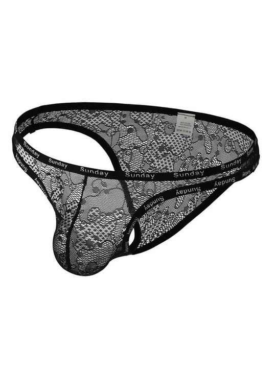 Sexy Slip aus transparenter Spitze mit elastischem Bund 