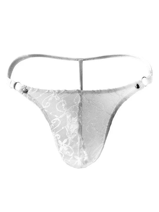 Durchsichtiger G-String aus Netzstoff