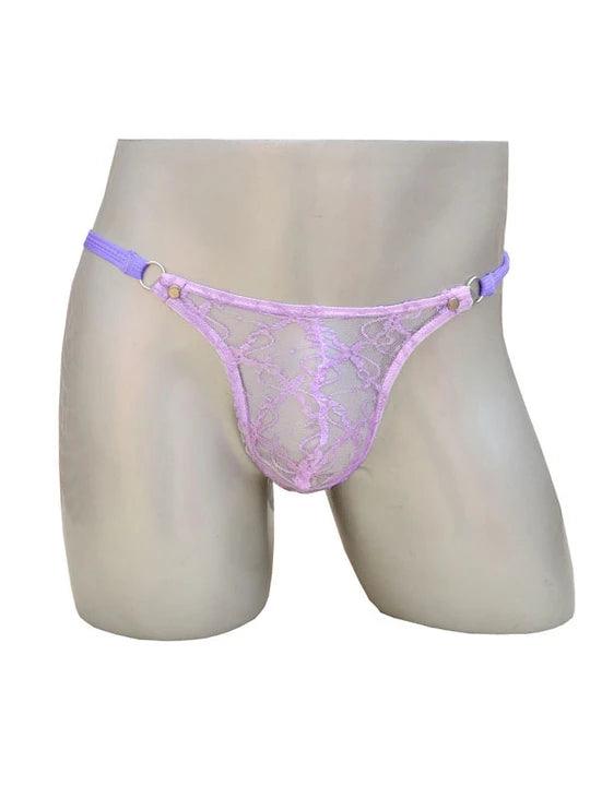 Durchsichtiger G-String aus Netzstoff