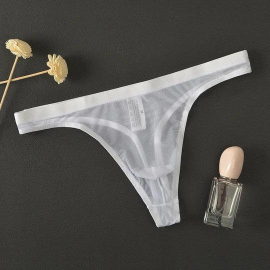 Sexy transparenter Bikini-Slip mit niedriger Taille