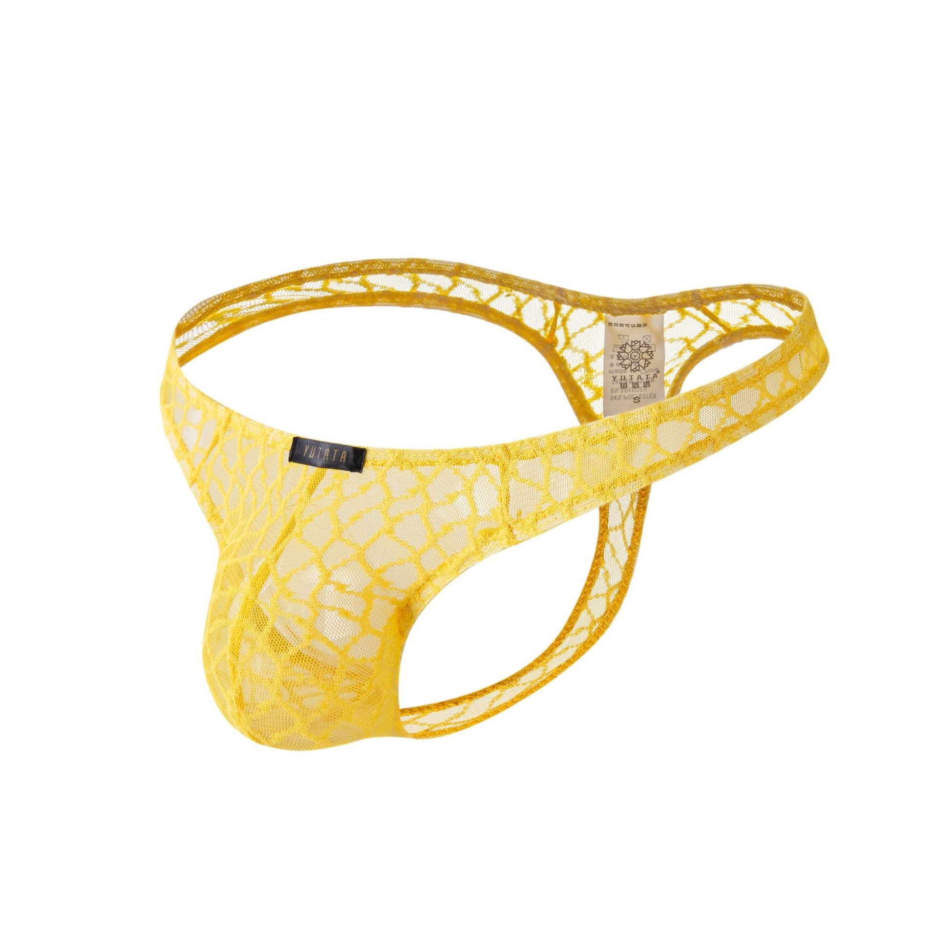 Durchsichtiger String-Tanga aus Spitze