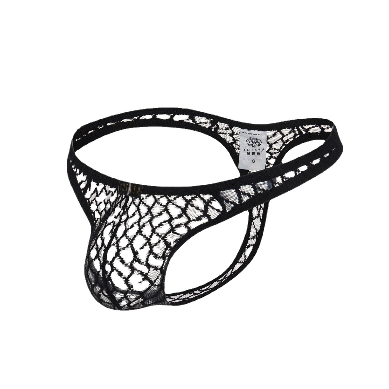 Durchsichtiger String-Tanga aus Spitze