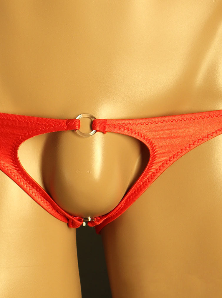 Sexy Slip aus Eisseide mit offenem Schritt 