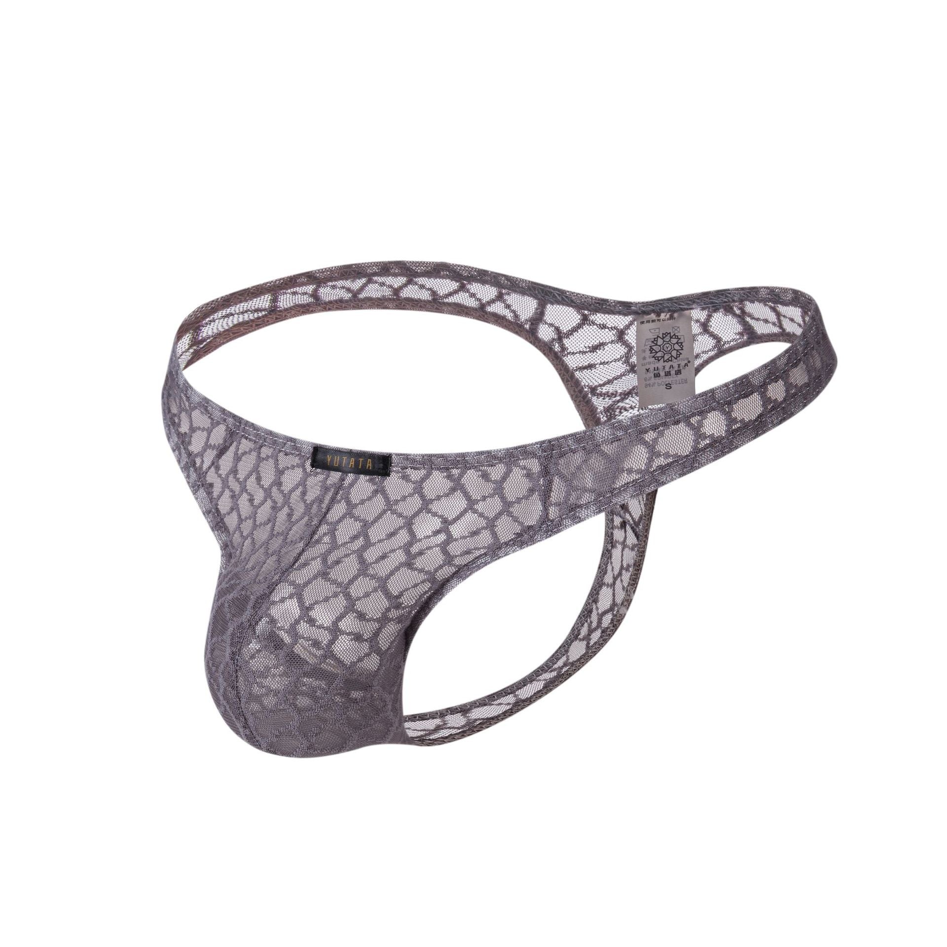 Durchsichtiger String-Tanga aus Spitze