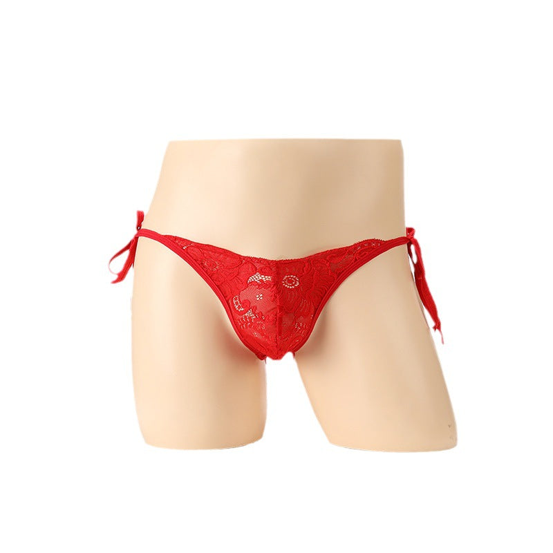 Sexy Slip mit herzförmigem Spitzenausschnitt und offenem Schritt