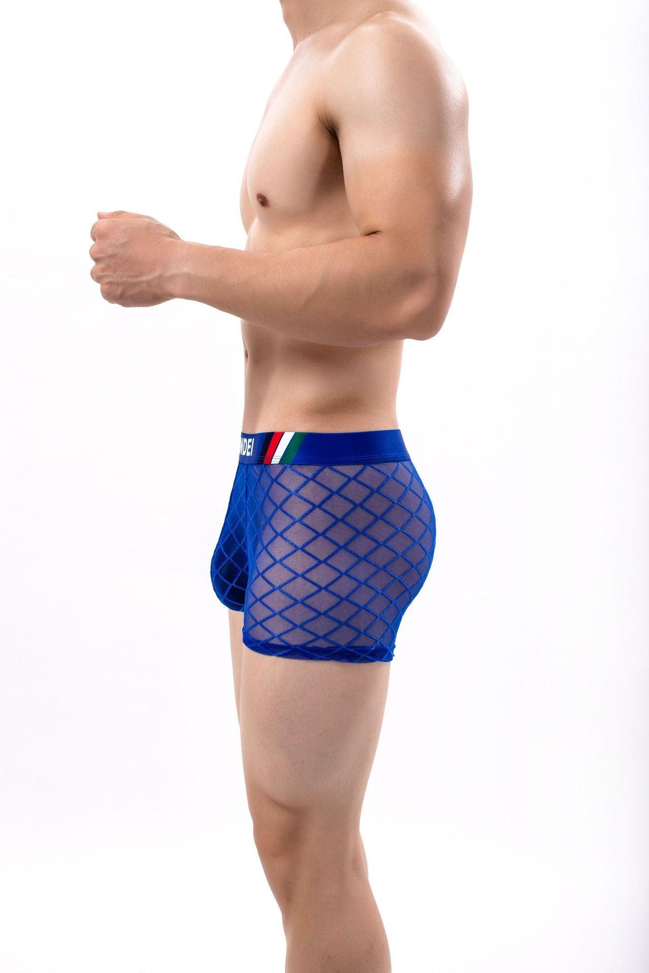 Sexy transparente Mesh-Badehose für Herren