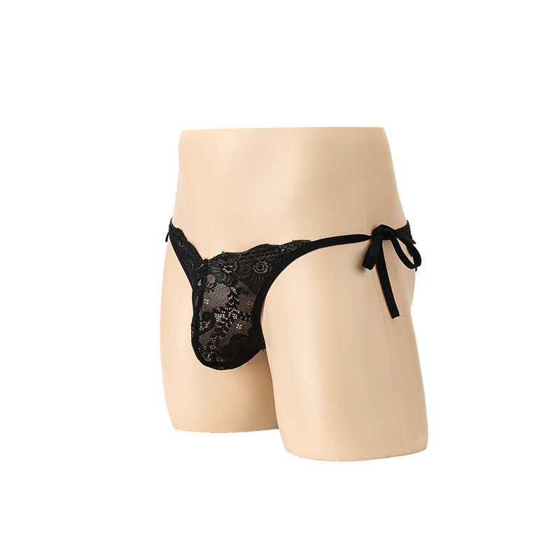 Sexy Slip mit herzförmigem Spitzenausschnitt und offenem Schritt