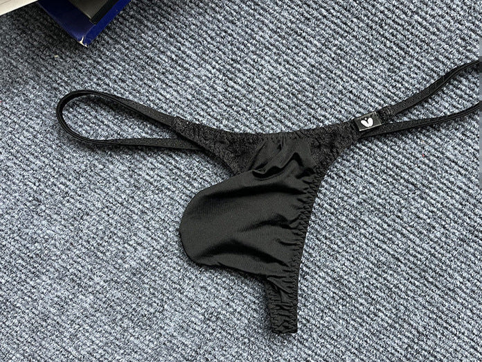 Sexy Beutel-Tanga mit Spitzenbesatz 