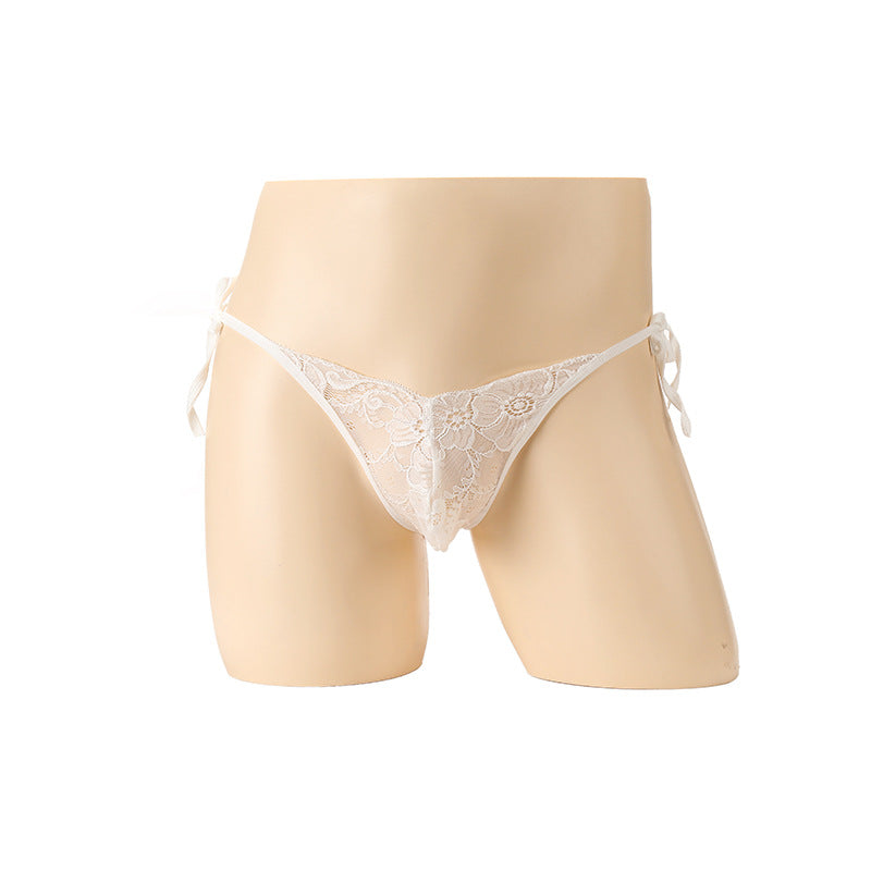 Sexy Slip mit herzförmigem Spitzenausschnitt und offenem Schritt