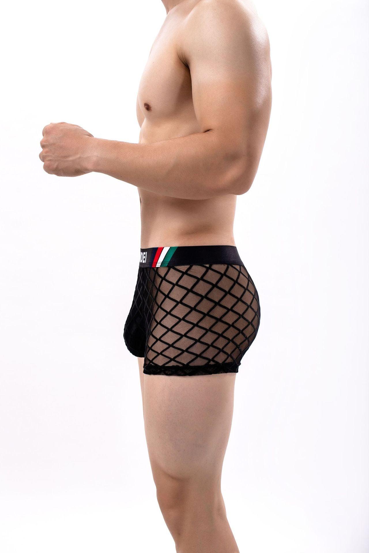 Sexy transparente Mesh-Badehose für Herren