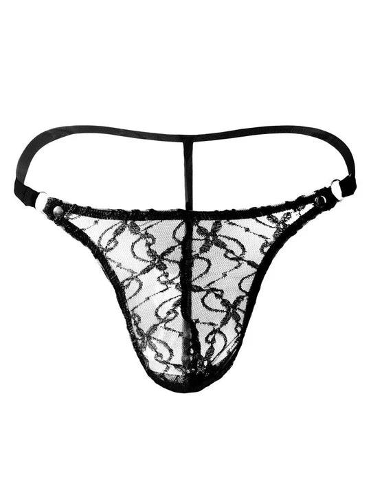 Durchsichtiger G-String aus Netzstoff