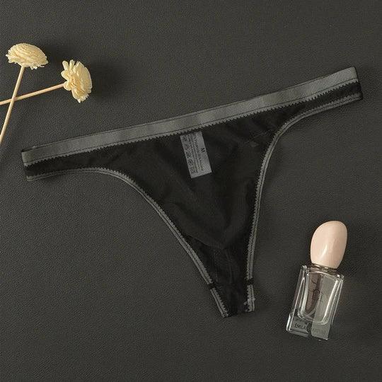 Sexy transparenter Bikini-Slip mit niedriger Taille
