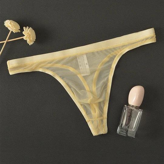 Sexy transparenter Bikini-Slip mit niedriger Taille