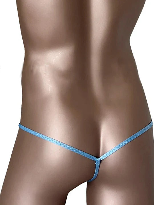 Sexy Beutel-Tanga mit Spitzenbesatz 