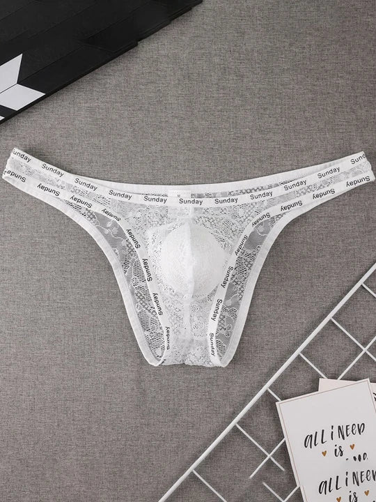 Sexy Slip aus transparenter Spitze mit elastischem Bund 