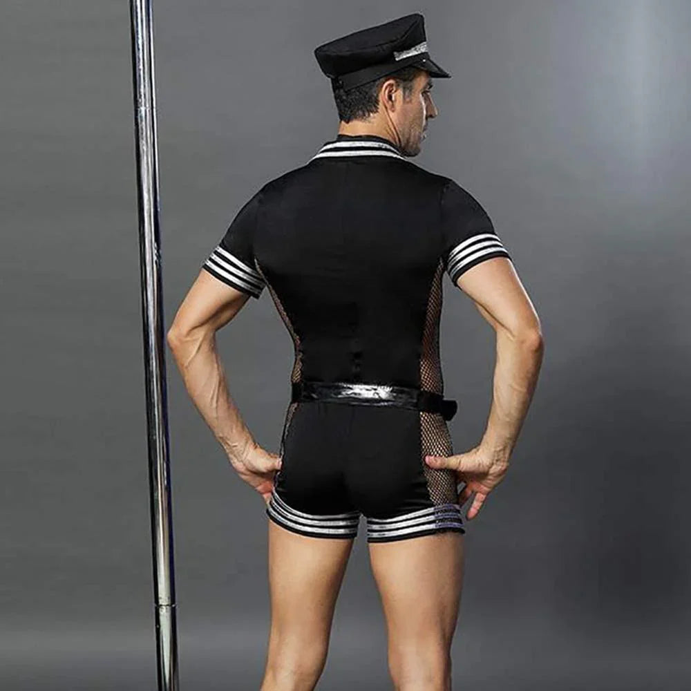 Sexy Pilotenkostüm für Herren 