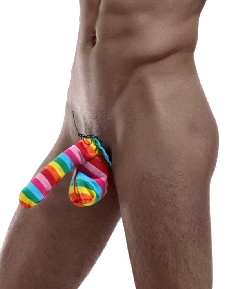 Sexy Regenbogen-Schwanzsocke 