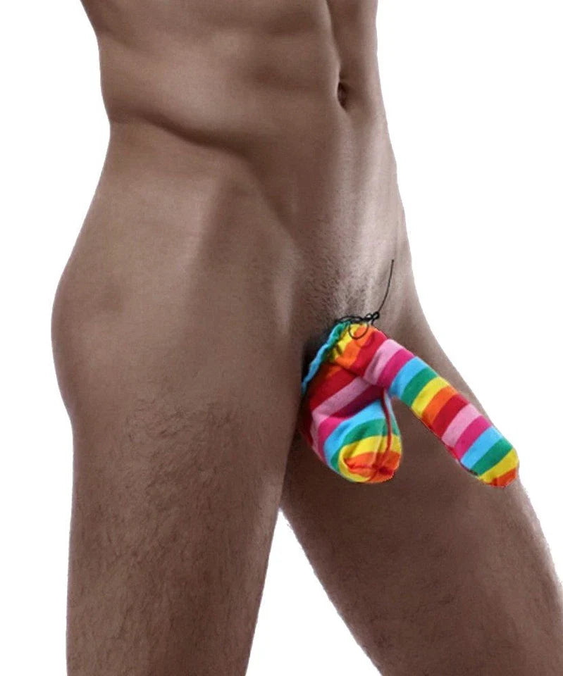 Sexy Regenbogen-Schwanzsocke 